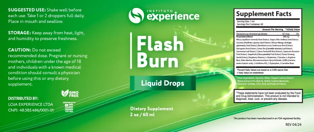 Flash Burn-Ingredients-List